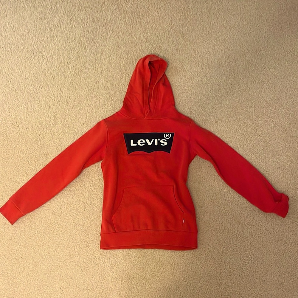 Levi’s Classic Red Kids Hoodie - Large, Cozy & Stylish